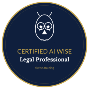 CERTIFIED AI WISE Legal Professional Badge