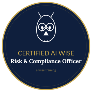 CERTIFIED AI WISE Risk & Compliance Officer Badge